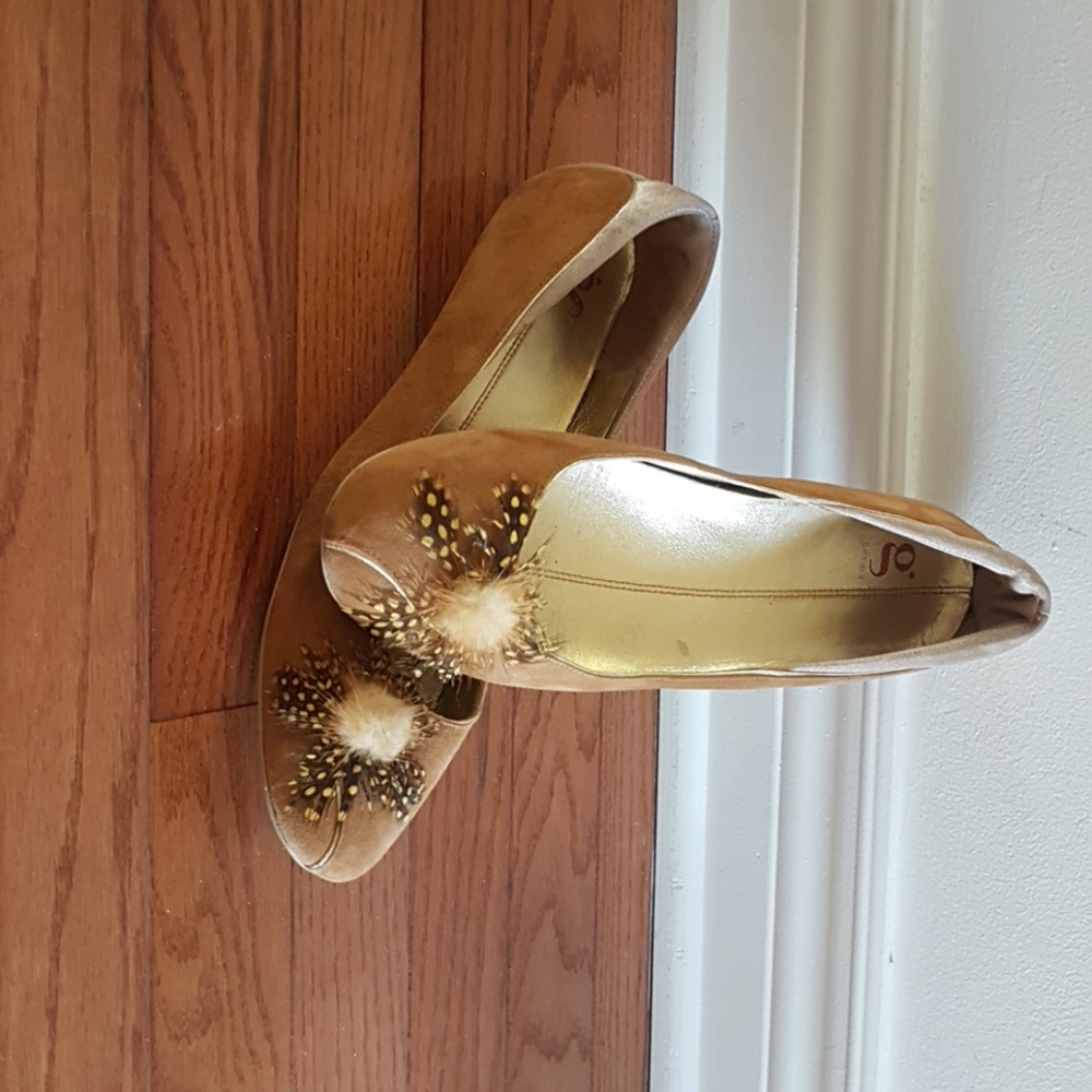 Suede flats